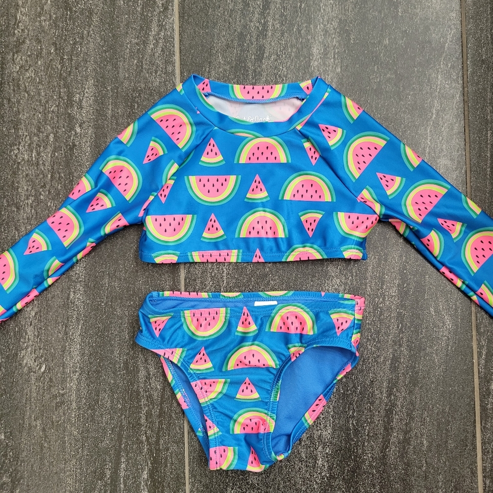 Cat n Jack Toddler Girls Two Piece watermelon bikini size 3T